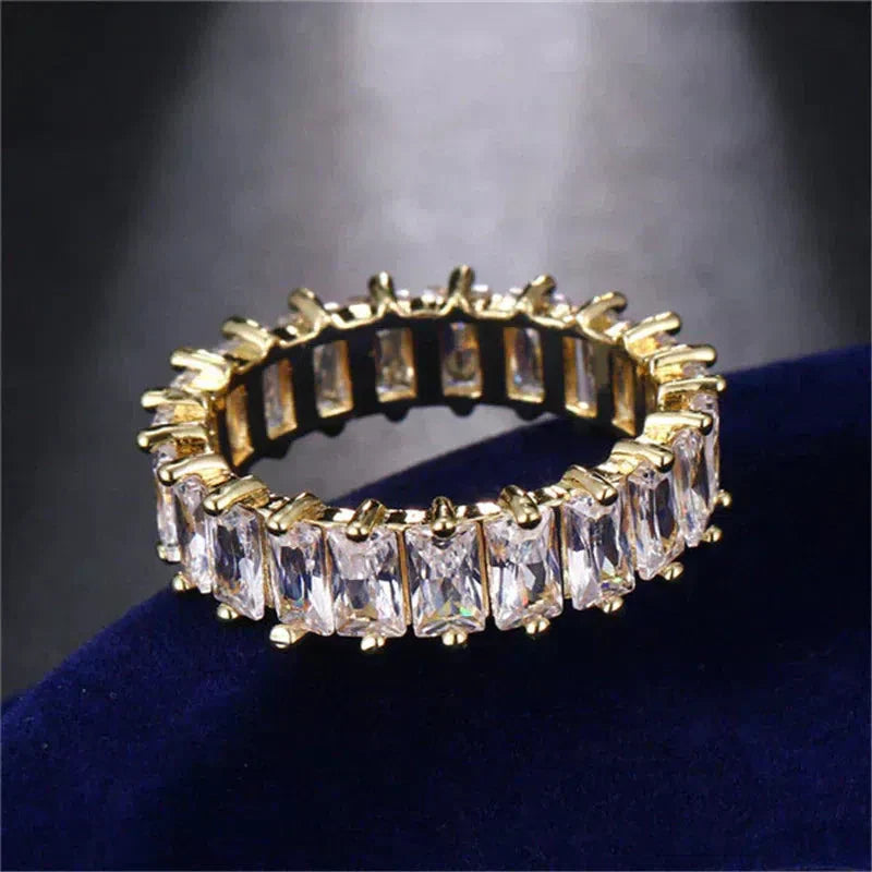 Luxurious Zirconia Band in Gold and Silver Jula Jewelry