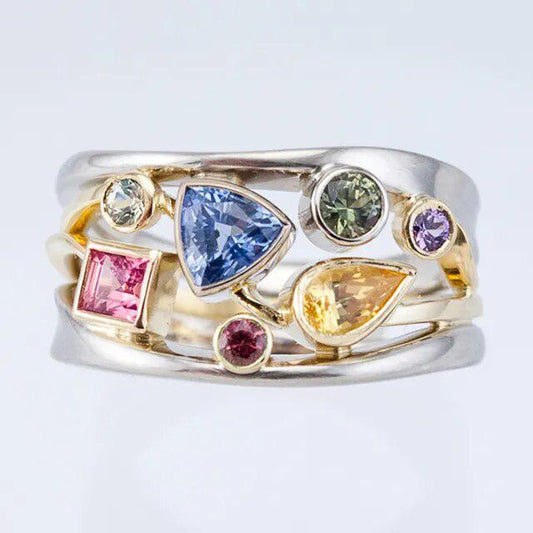 Vintage Colored Gemstone Ring Jula Jewelry