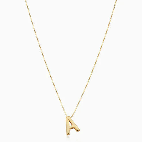 Initial necklace with a love letter. Jula Jewelry