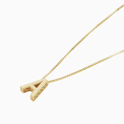 Initial necklace with a love letter. Jula Jewelry
