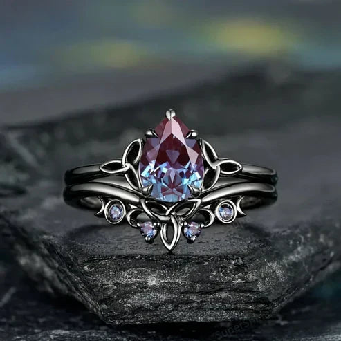 Amethyst Layered Ring Jula Jewelry