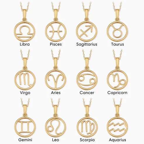 Zodiac Sign Pendant Necklace. Jula Jewelry