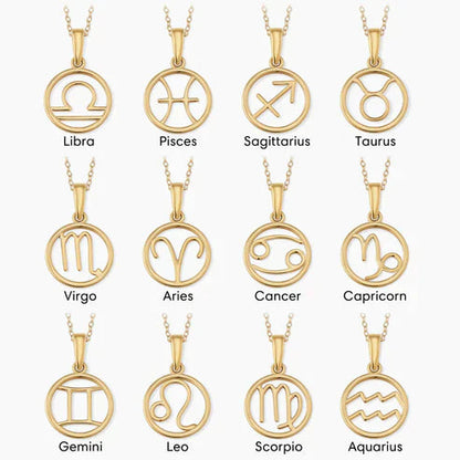 Zodiac Sign Pendant Necklace. Jula Jewelry