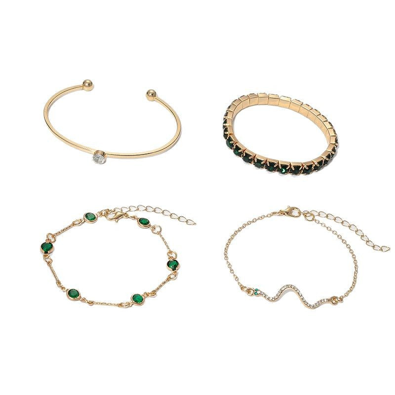 Gold and Emerald Bracelet Collection Jula Jewelry