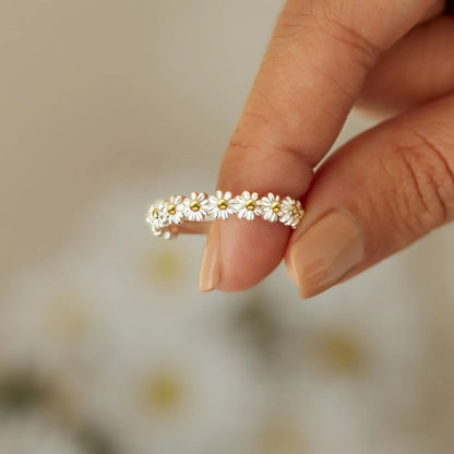 Silver Flower Ring Jula Jewelry