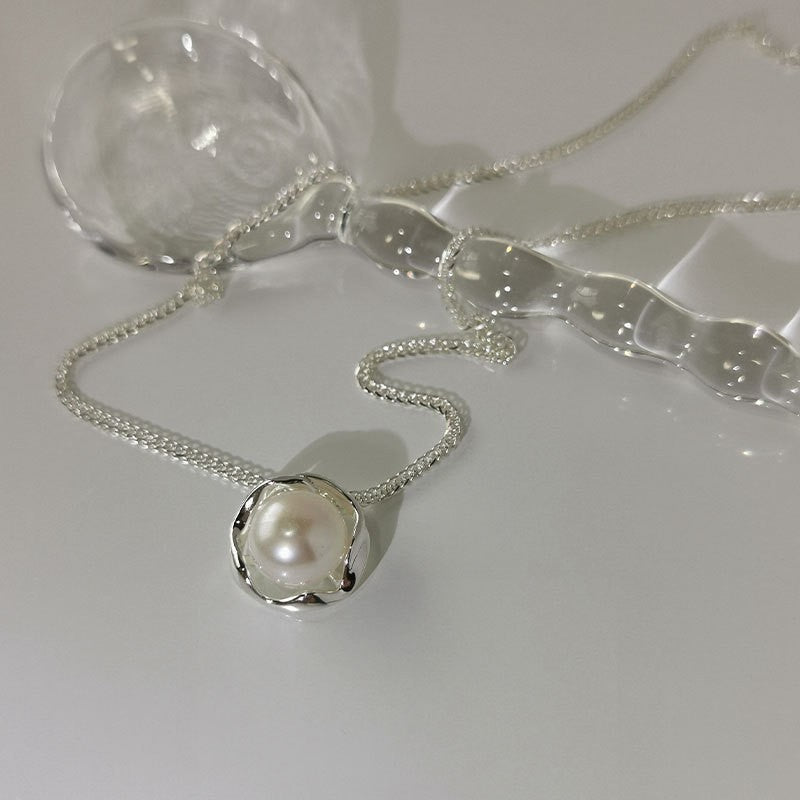Timeless crystal pendant necklace in sterling silver Jula Jewelry