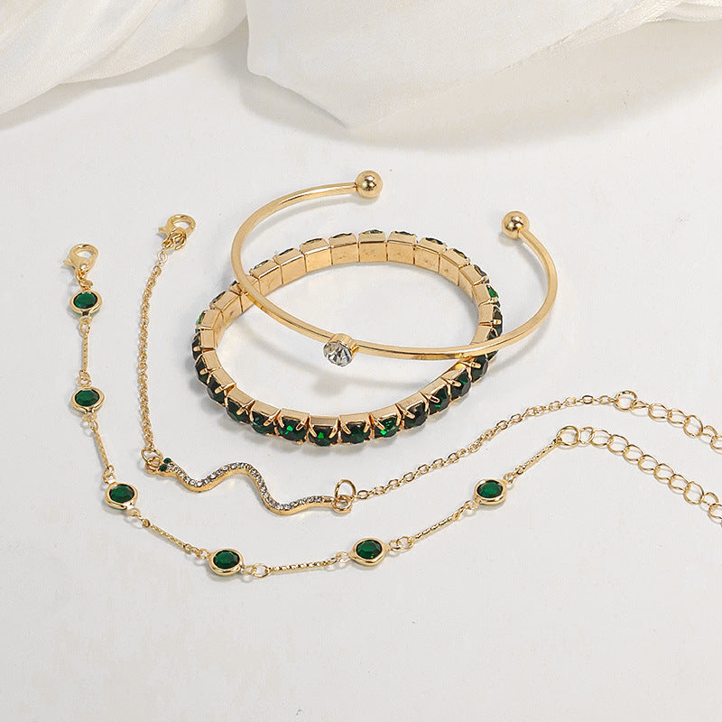 Gold and Emerald Bracelet Collection Jula Jewelry
