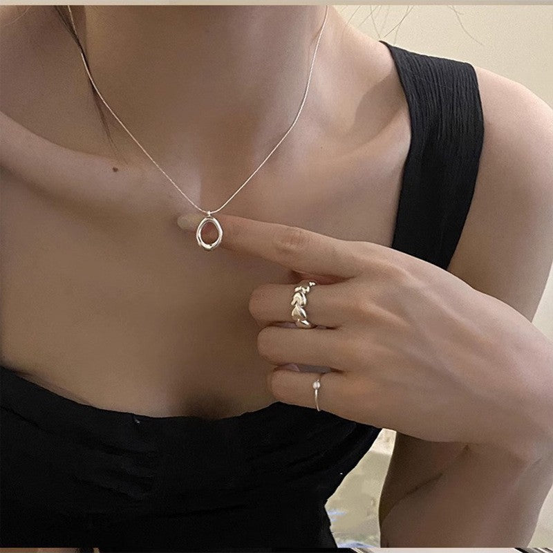 Elegant droplet necklace with a minimalist touch Jula Jewelry