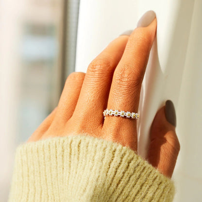 Silver Flower Ring Jula Jewelry
