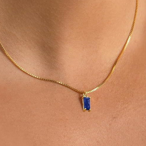 Gold Sapphire Elegant Necklace Jula Jewelry