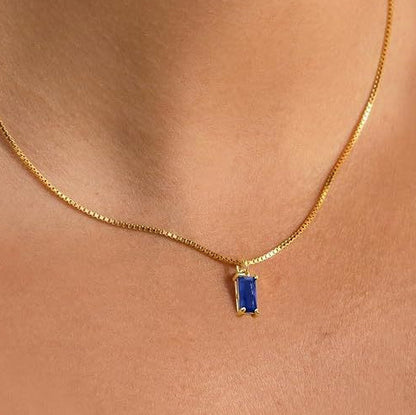 Gold Sapphire Elegant Necklace Jula Jewelry