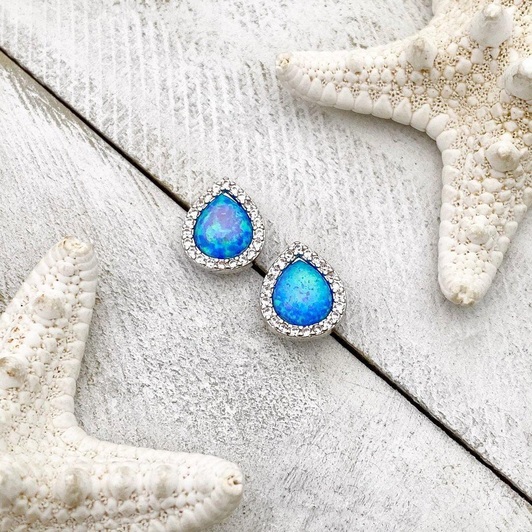 Silver and Opal Earrings. Jula Jewelry
