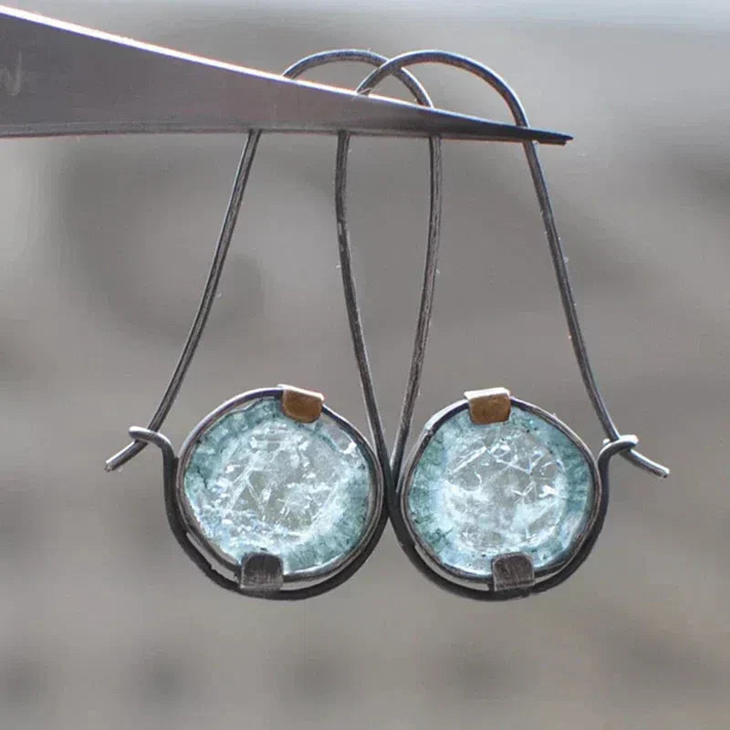 Vintage Lunar Crystal Earrings Jula Jewelry