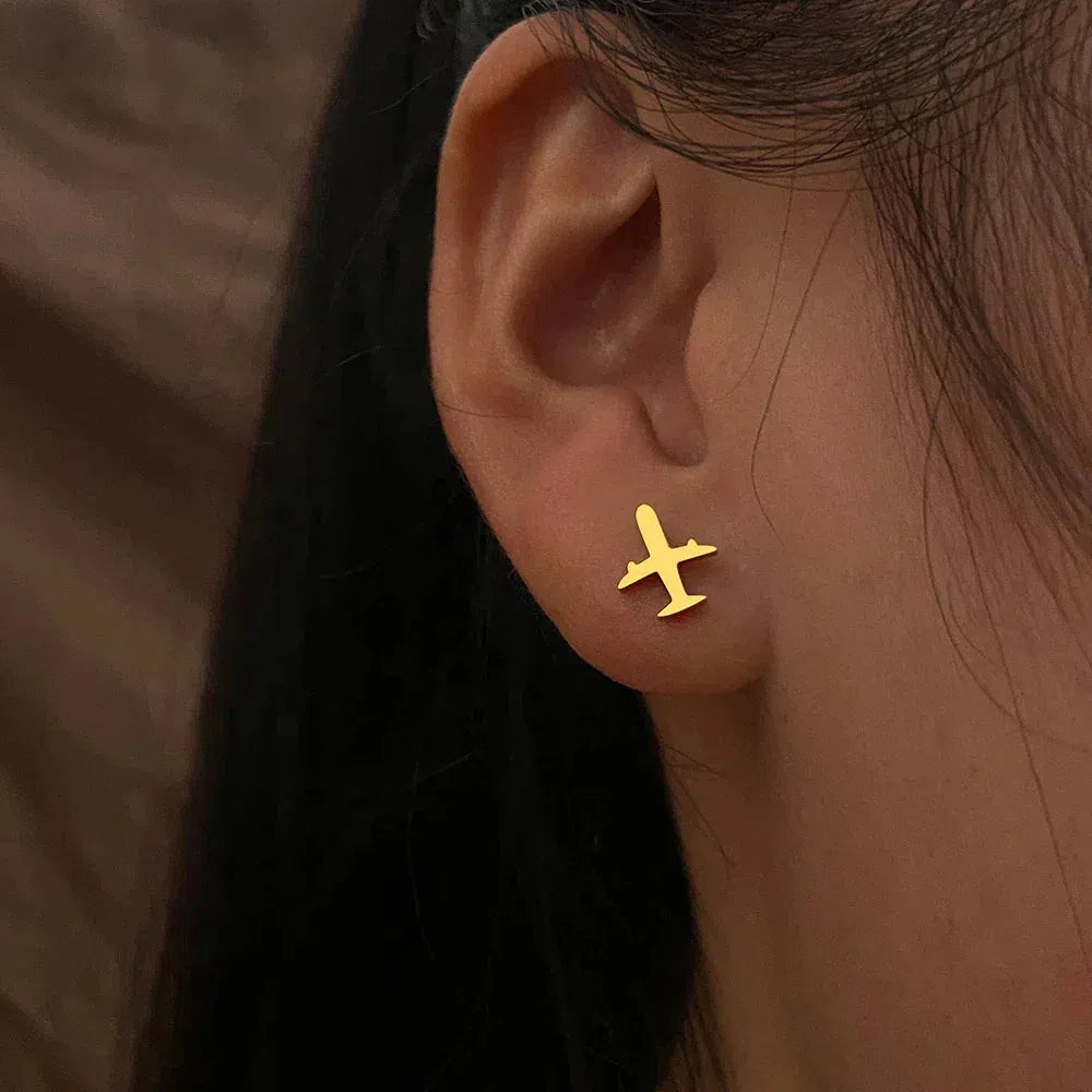 Golden Plane Earrings Jula Jewelry