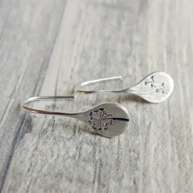 Silver Dandelion Studs Jula Jewelry