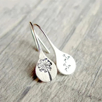 Silver Dandelion Studs Jula Jewelry