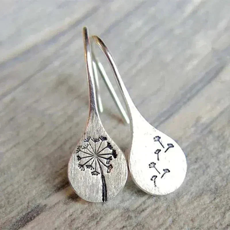 Silver Dandelion Studs Jula Jewelry