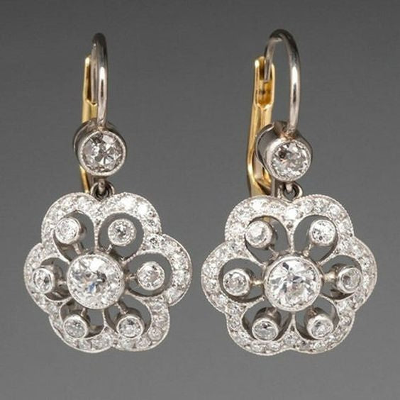 Vintage Crystal Mandala Ear Jewelry Jula Jewelry