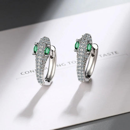 925 Sterling Silver Serpent Earrings Jula Jewelry
