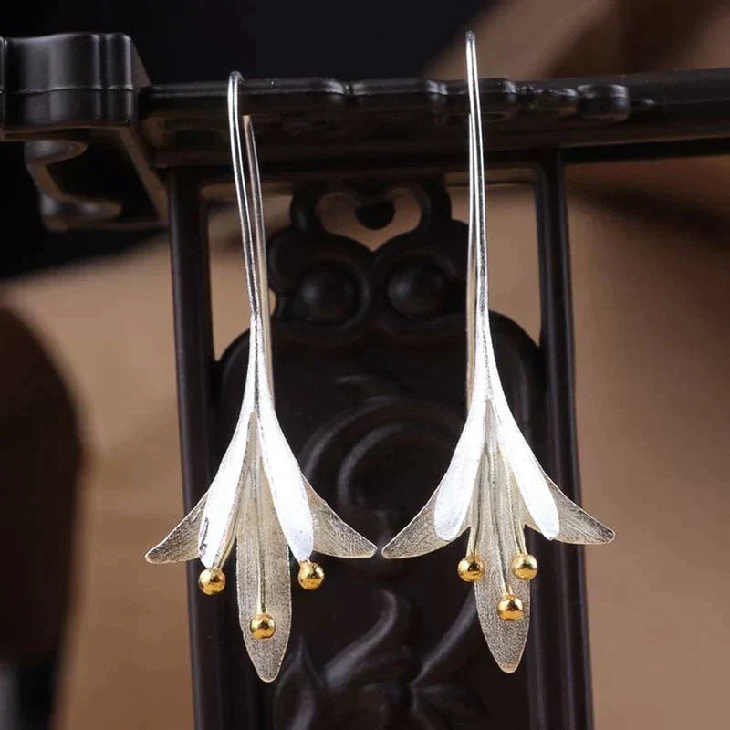 Silver Blossom Earrings Jula Jewelry