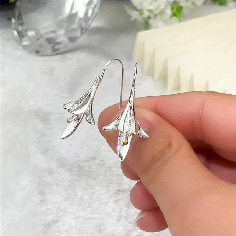 Silver Blossom Earrings Jula Jewelry