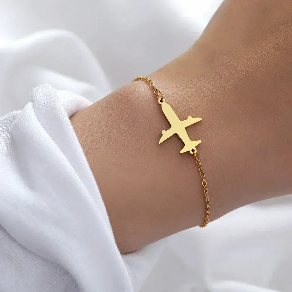 Golden Plane Bracelet Jula Jewelry