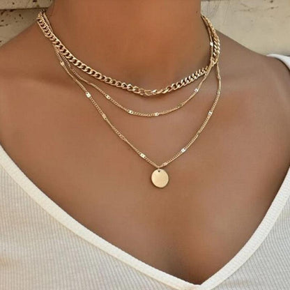 Gold and Silver Coated Necklace Jula Jewelry