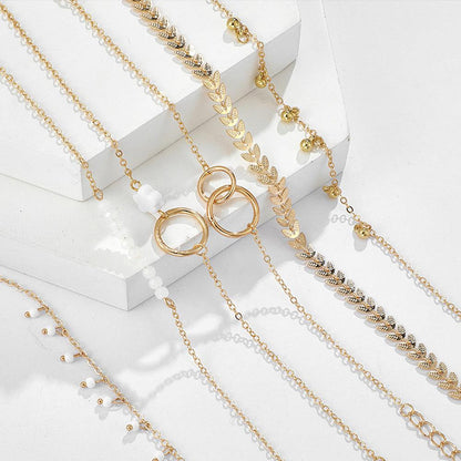Pack of Gold Boho Bracelets Jula Jewelry