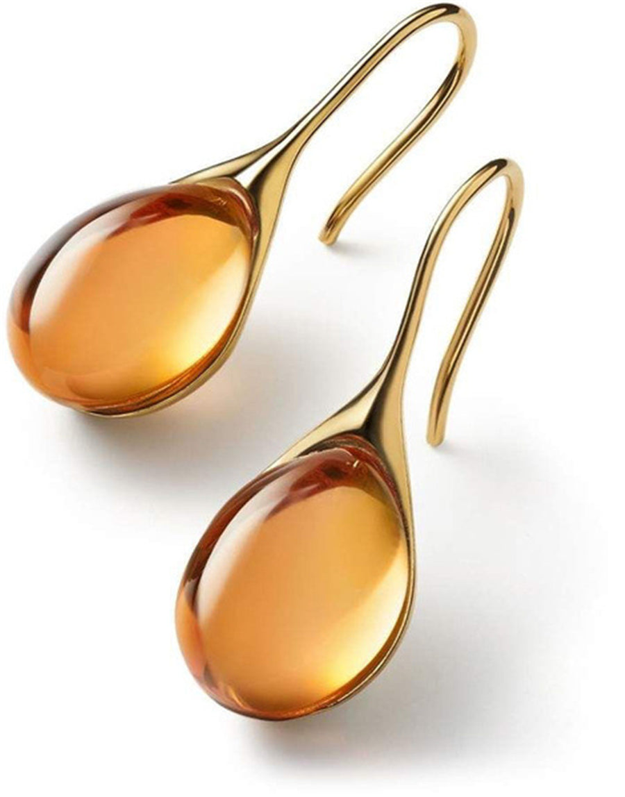 Crystal drop earrings in silver and gold Jula Jewelry
