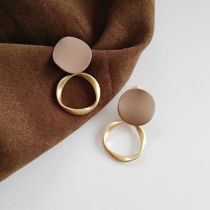 Braun Gold-Plated Earrings Jula Jewelry