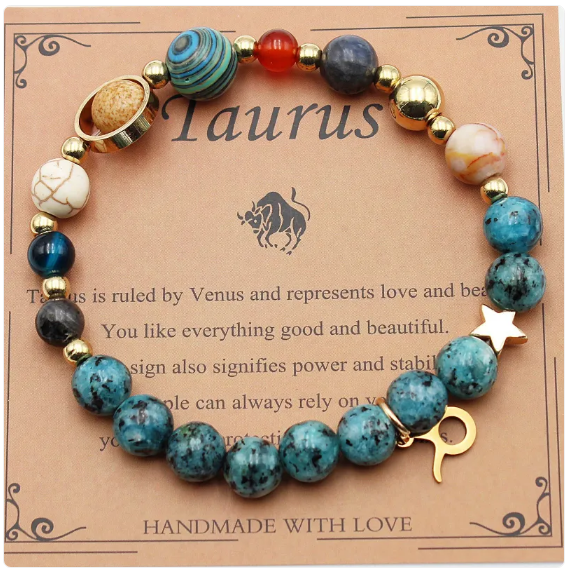 Eight Planets & Twelve Constellation Gemstone Bracelet Jula Jewelry