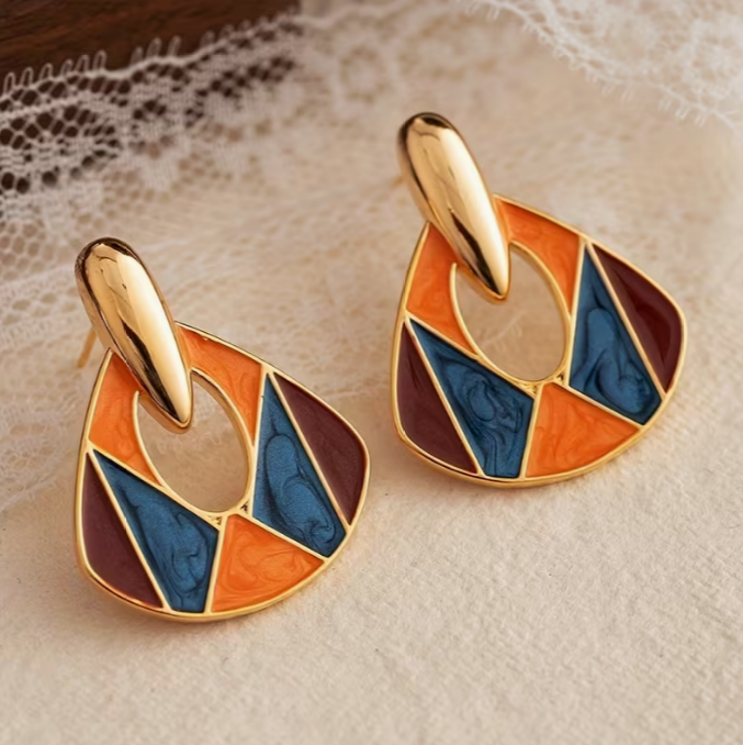 Radiant Mosaic Grace Drop Earrings Jula Jewelry