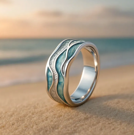 Aurora Coastal Wave Ring Jula Jewelry
