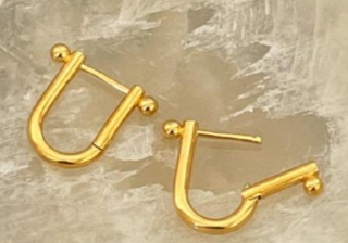 Minimalist Golden Earrings Jula Jewelry