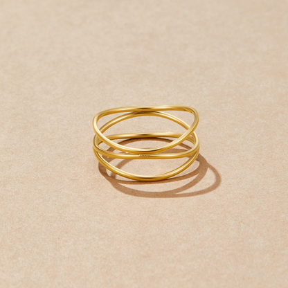 Gold Minimalist Band Ring Jula Jewelry