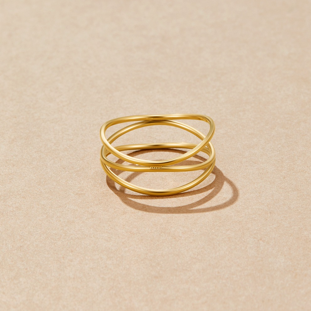 Gold Minimalist Band Ring Jula Jewelry
