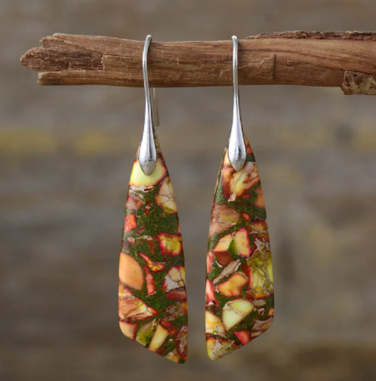 Bohemian Monarch Stone Earrings Jula Jewelry