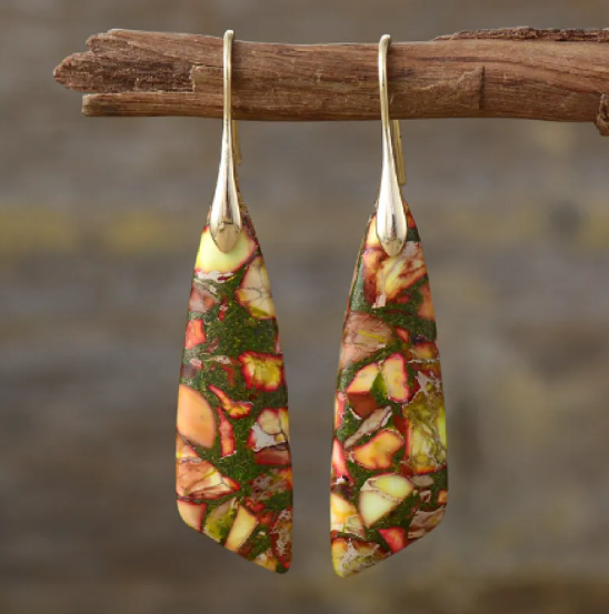 Bohemian Monarch Stone Earrings Jula Jewelry