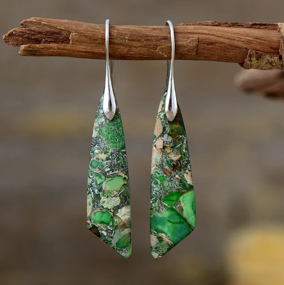 Bohemian Monarch Stone Earrings Jula Jewelry