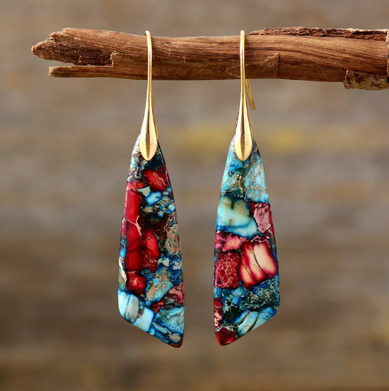 Bohemian Monarch Stone Earrings Jula Jewelry