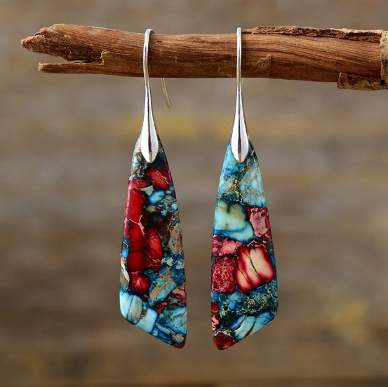 Bohemian Monarch Stone Earrings Jula Jewelry