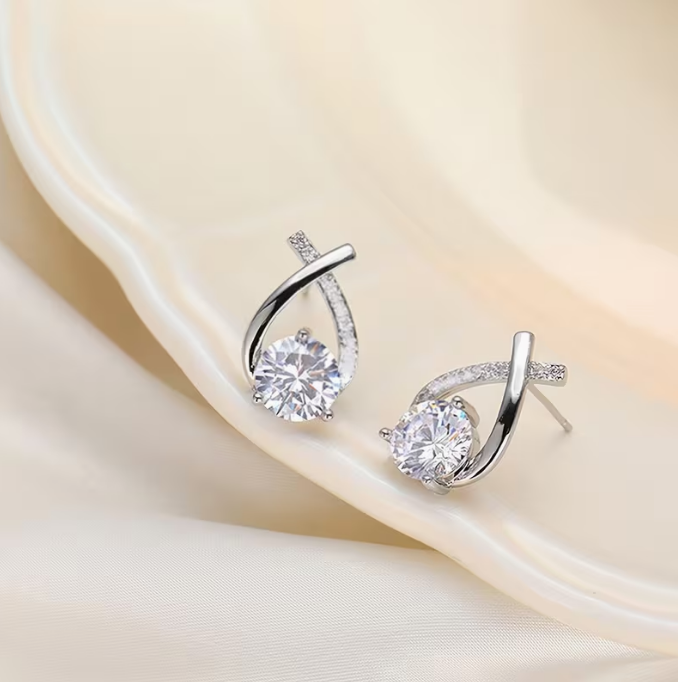 Eternal Glow Teardrop Stud Earrings Jula Jewelry