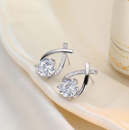 Eternal Glow Teardrop Stud Earrings Jula Jewelry
