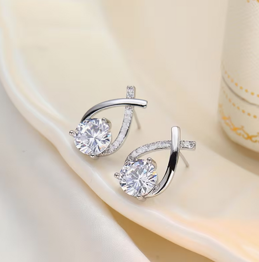 Eternal Glow Teardrop Stud Earrings Jula Jewelry