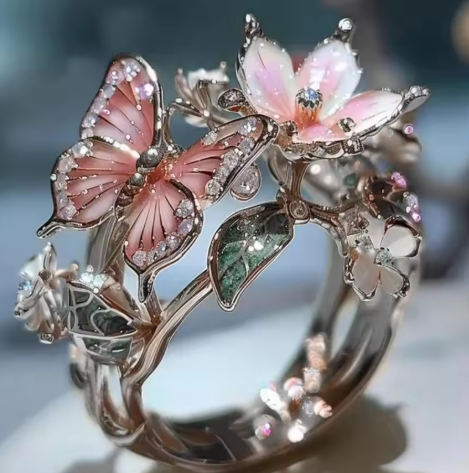Vintage Golden Prifddinas Flower Ring Jula Jewelry