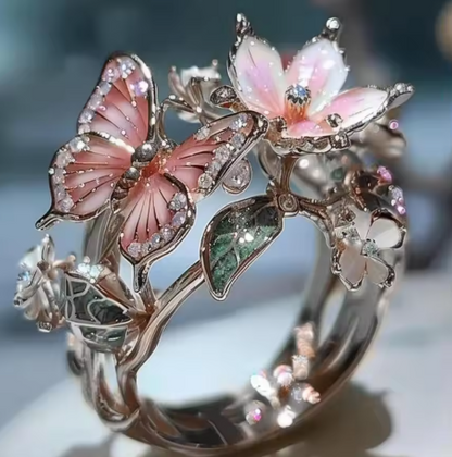 Vintage Golden Prifddinas Flower Ring Jula Jewelry