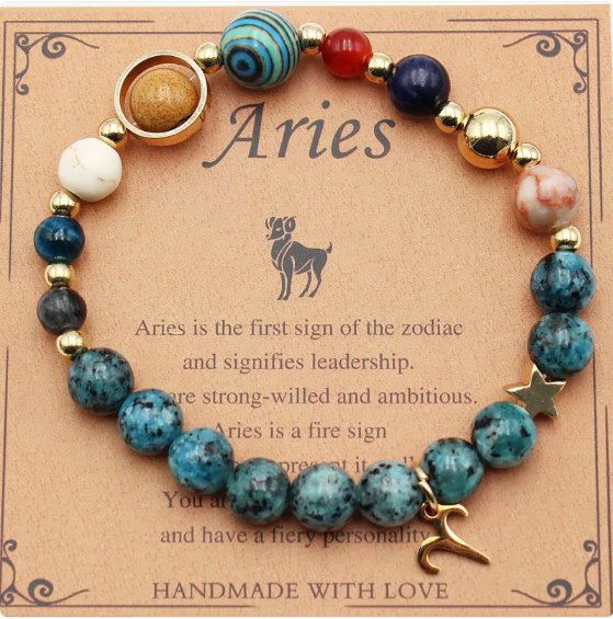 Eight Planets & Twelve Constellation Gemstone Bracelet Jula Jewelry