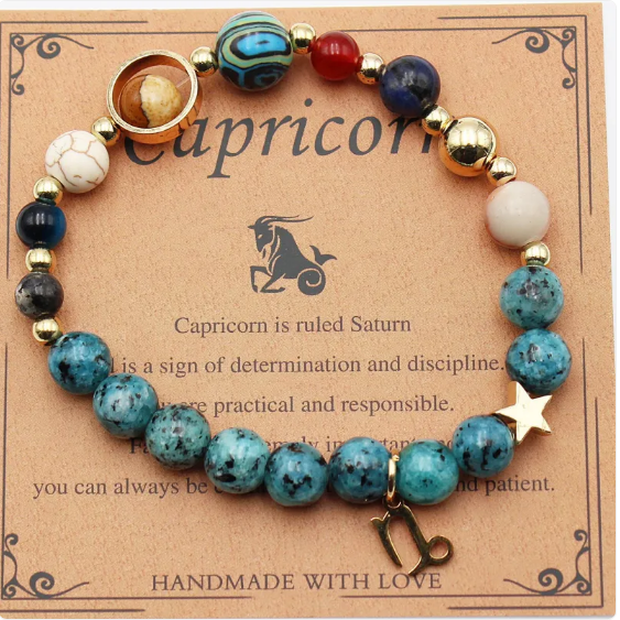 Eight Planets & Twelve Constellation Gemstone Bracelet Jula Jewelry