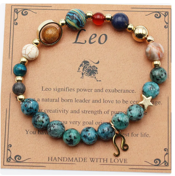 Eight Planets & Twelve Constellation Gemstone Bracelet Jula Jewelry