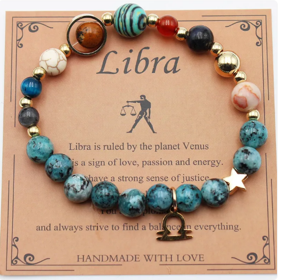 Eight Planets & Twelve Constellation Gemstone Bracelet Jula Jewelry